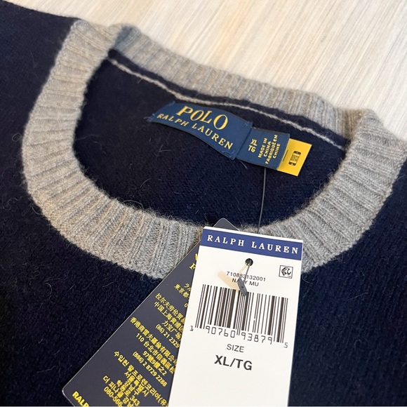 Polo Ralph Lauren Wool Alpaca Color-block Knit Crewneck Sweater😳🔥🔥 - Picture 13 of 15
